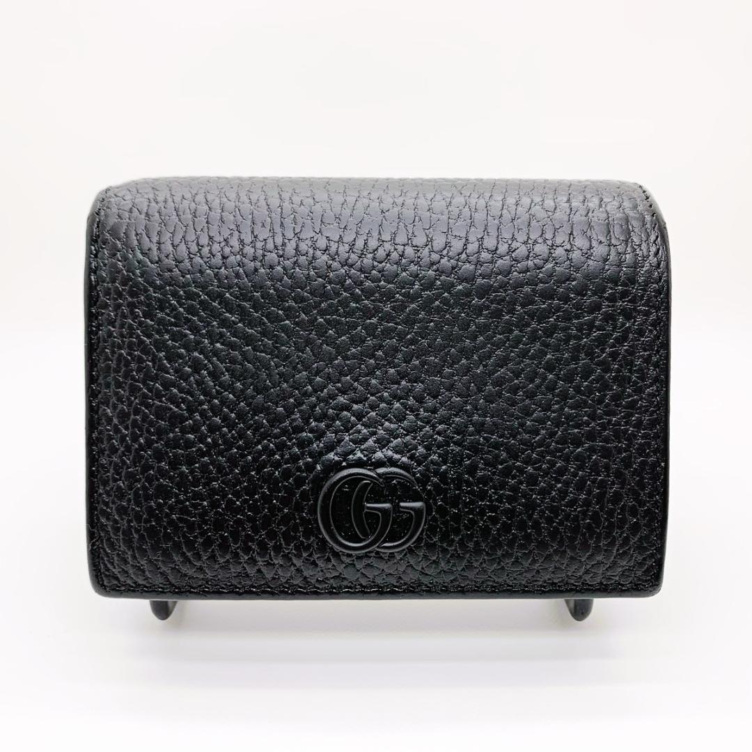 ✨極美品✨758.グッチ GUCCI GG マーモント モノクローム コンパクト