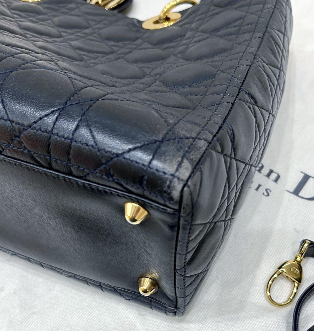 Christian Dior レディディオール ネイビー 