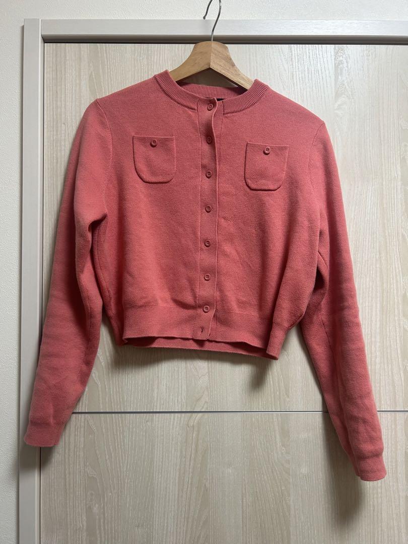 CABAN カーデガン　サーモンピンク caban カーディガン XS