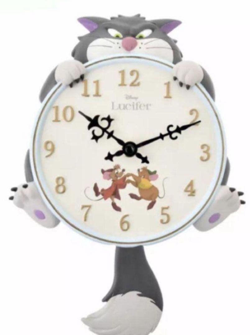 ディズニーストア限定　ルシファー　時計　新品　シンデレラ　猫の日　ジャック　ガス