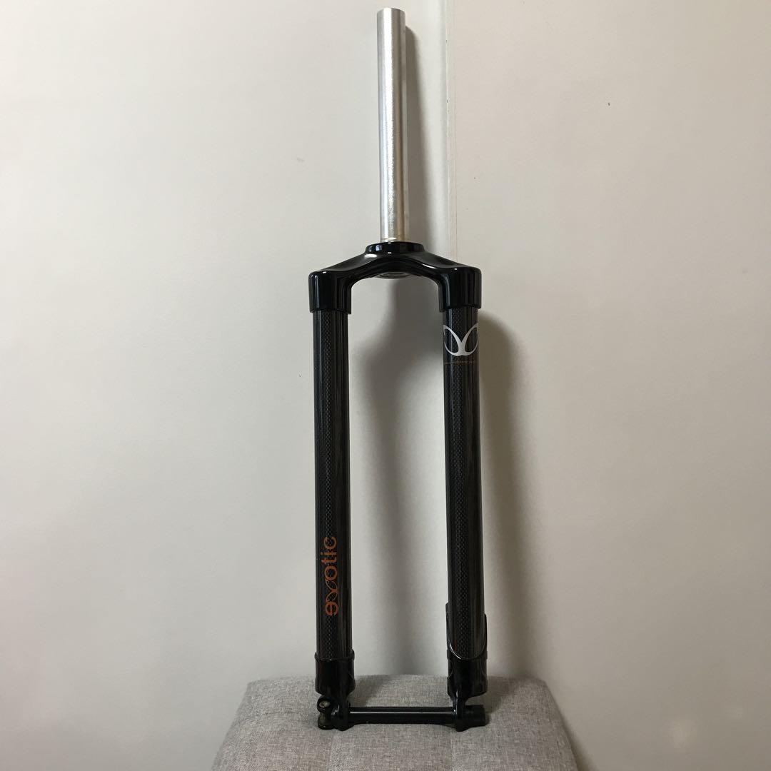 eXotic UDカーボンリジットフォーク 肩下425mm 26インチ用