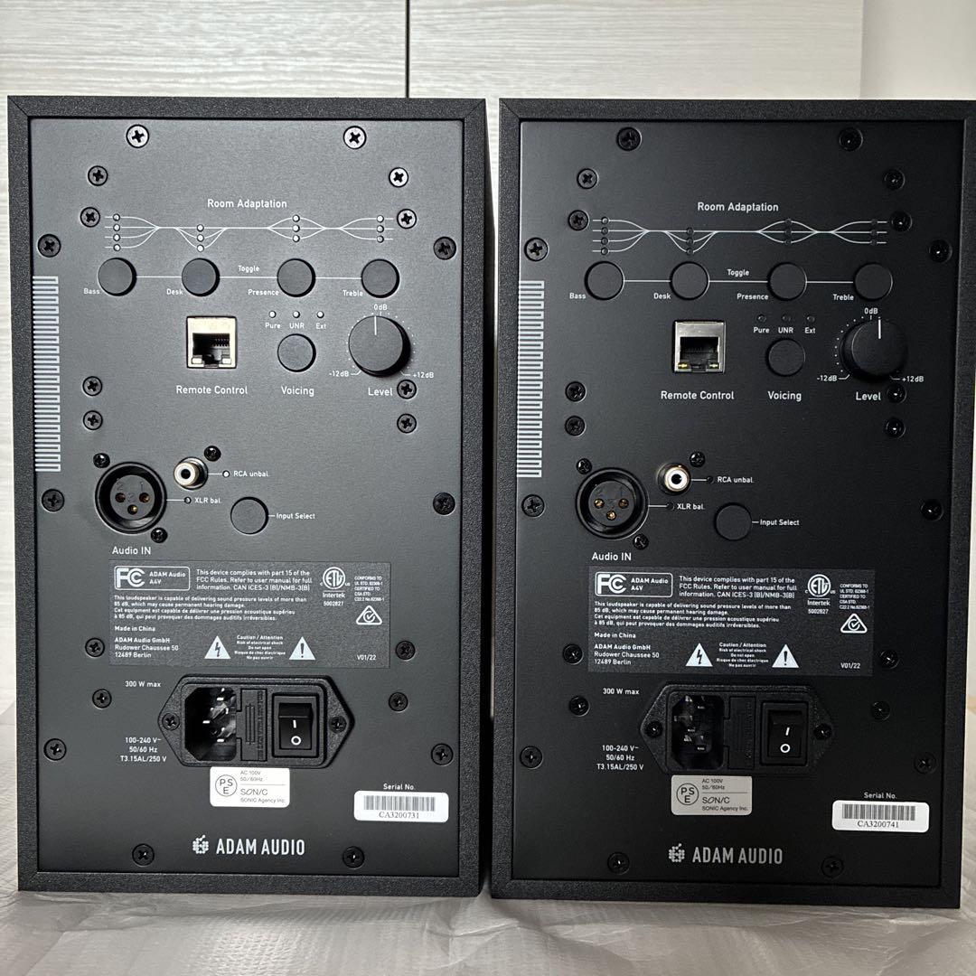 ADAM AUDIO A4V ペア 【保証期間内 美品】