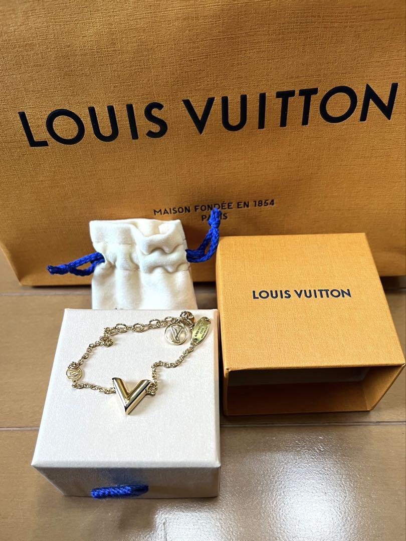 LOUIS VUITTON ゴールド Vモチーフ ブレスレット