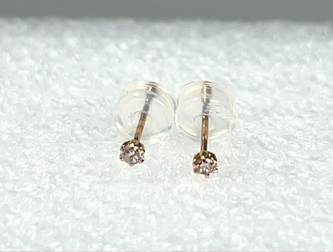 k18 ピアス 天然ピンクダイヤモンドピアス希少 k18 ピアス 天然ピンクダイヤモンドピアス希少