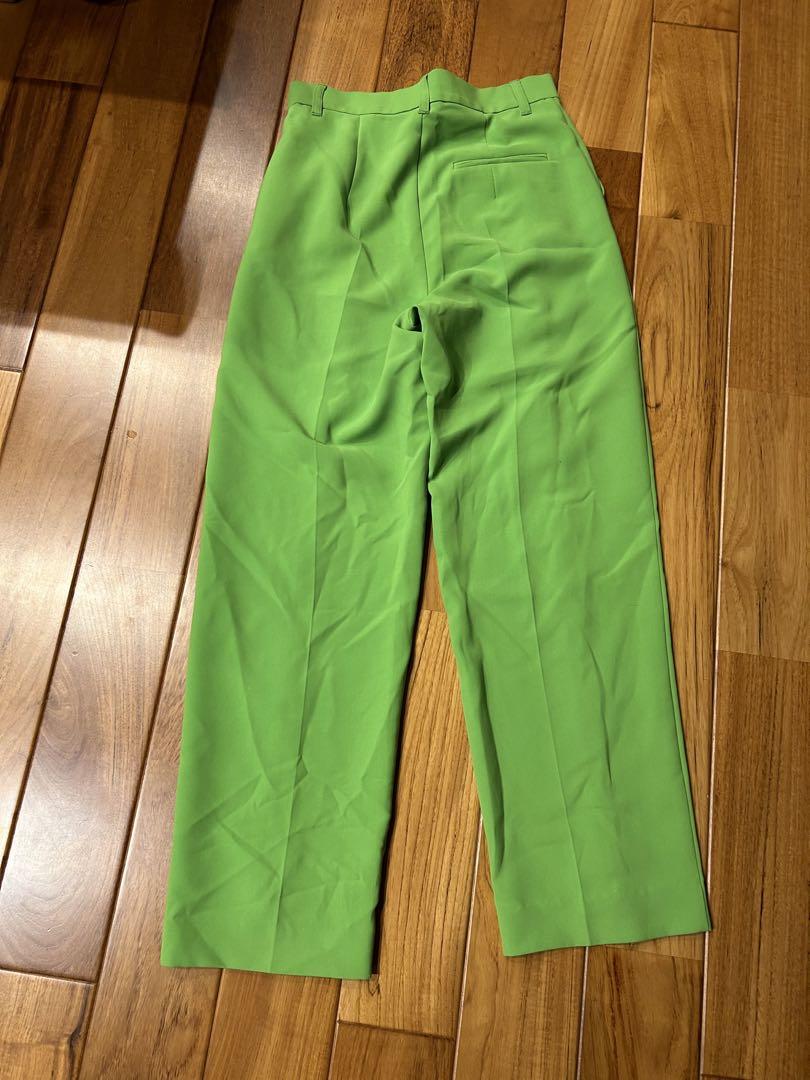 LE CIEL BLUE ZIPPED HEM PANTS