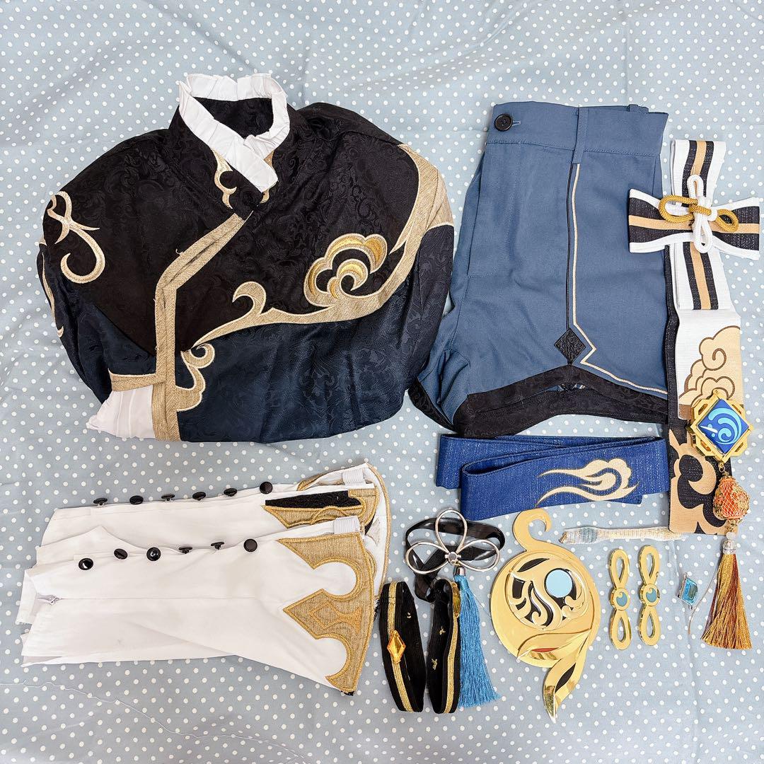 三分妄想　原神　行秋　コスプレ　衣装　Mサイズ 三分妄想1/3Delusion】原神 Genshin 行秋-ユクアキ コスプレ衣装