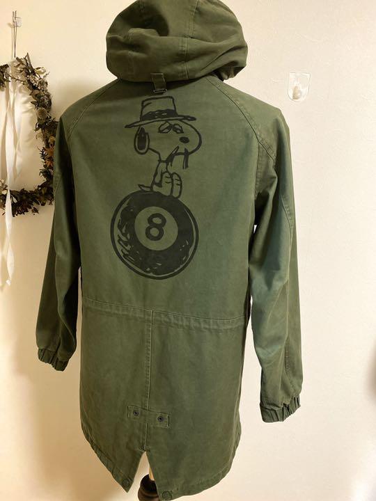 【レア】HUF PEANUTS コラボ ミリタリー モッズコート S スヌーピー