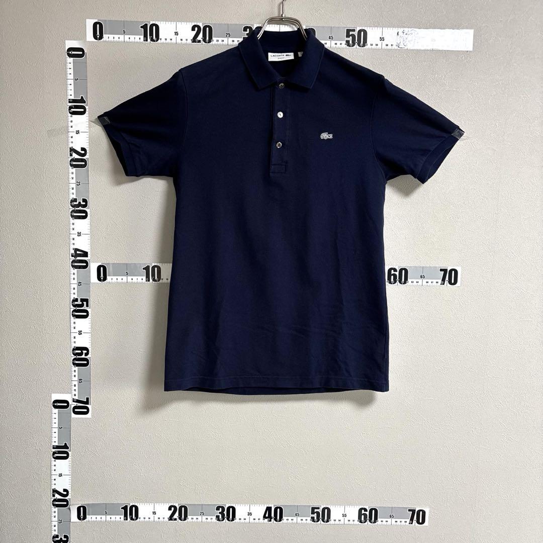 LACOSTE ラコステ ポロシャツ Tシャツ 3 L相当 紺色 ネイビー 鹿子