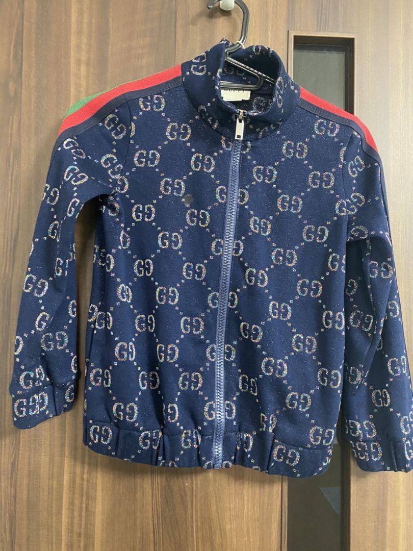 GUCCI チルドレン GG柄 ジップアップ パーカー 6years