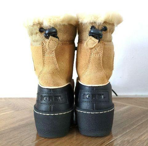 美品！】SOREL ベージュ ファー付きムートンブーツ