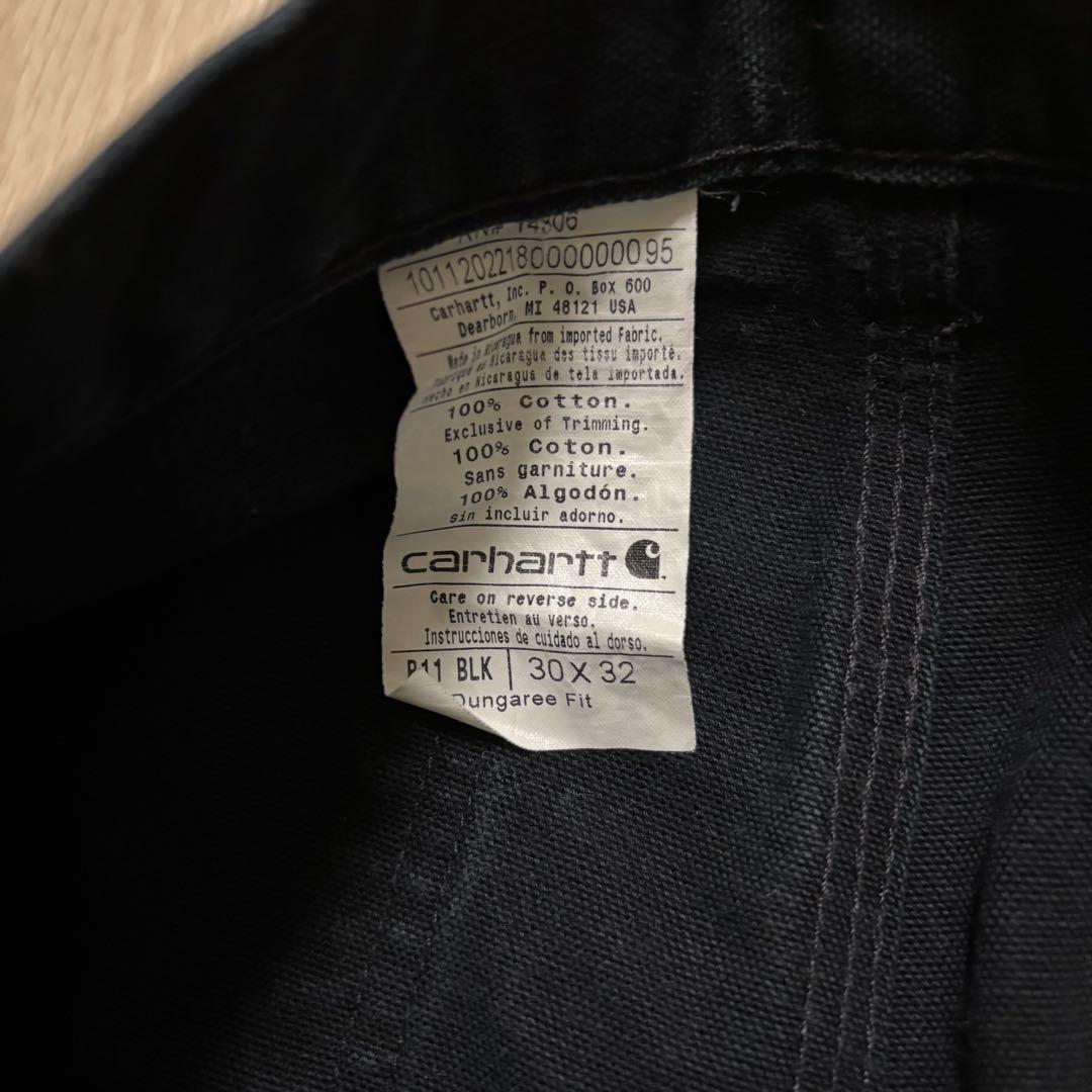 CARHARTT ブラック　カーハート　色残り濃　ペインターパンツ