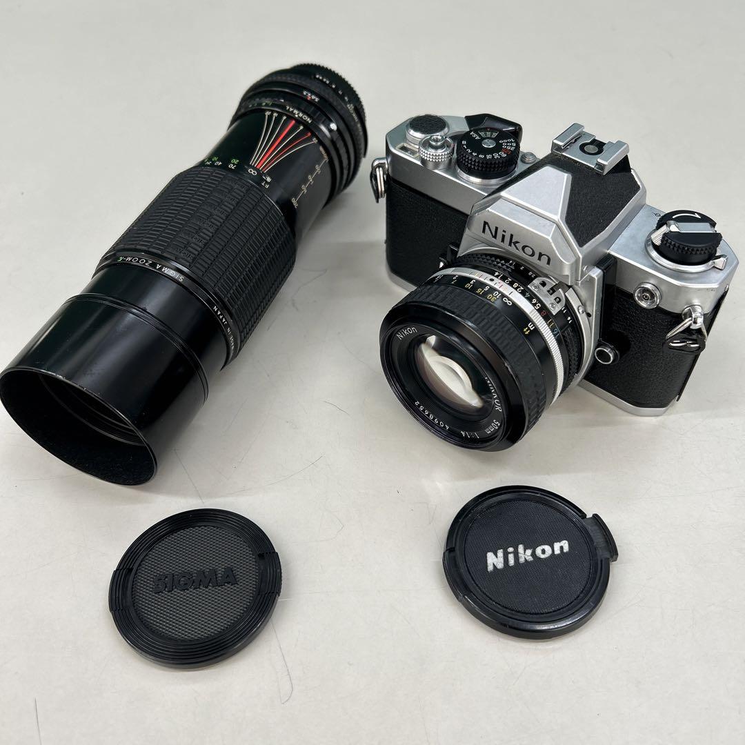 Nikon FM NIKKOR 50mm 1:1.4 SIGMA ズーム付き