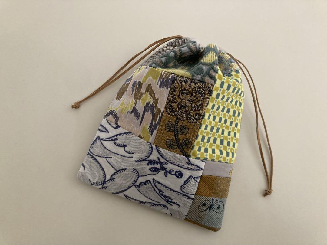 ハンドメイド 巾着 ミナペルホネン