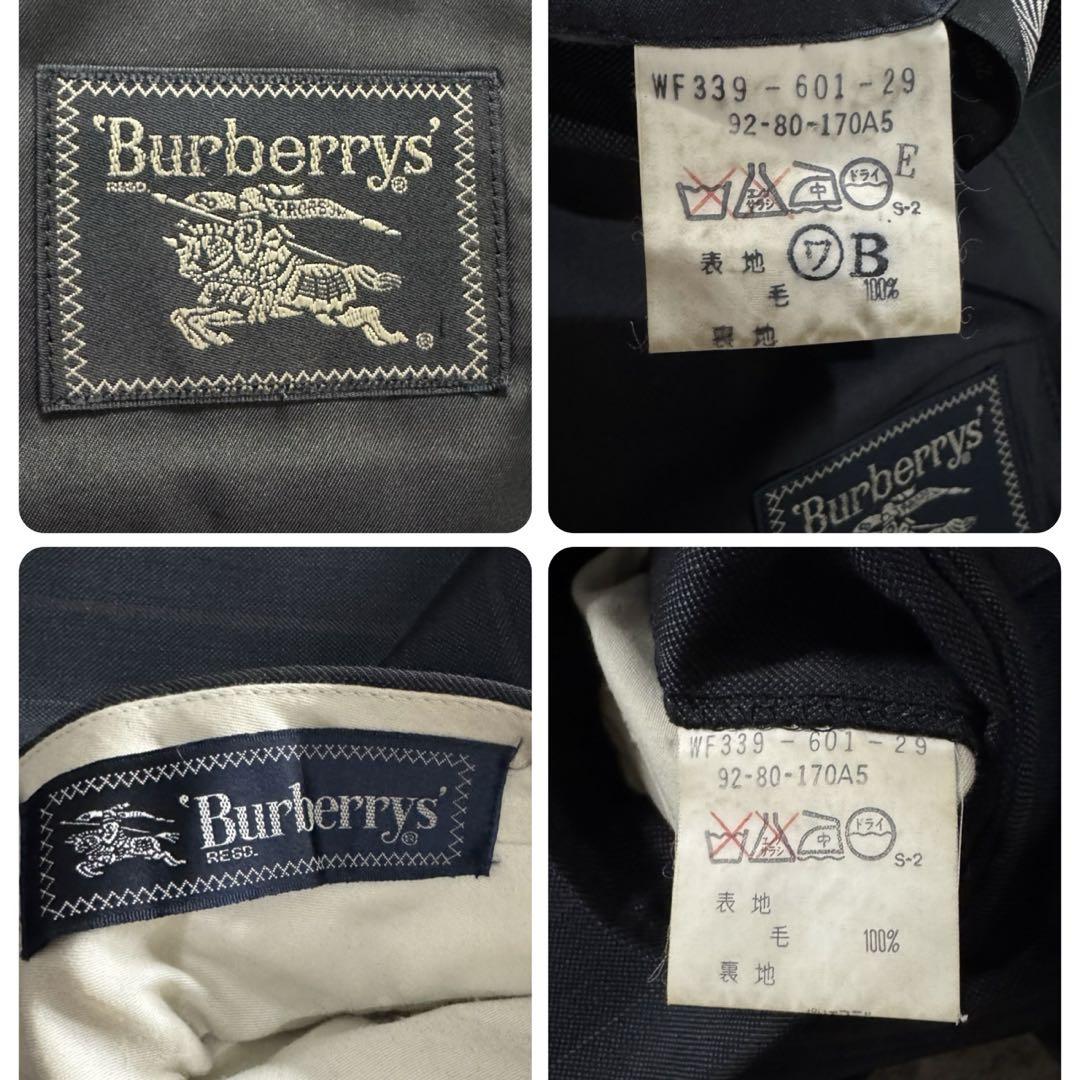 【美品】Burberry バーバリー　セットアップ　スーツ　4点セット　ネイビー