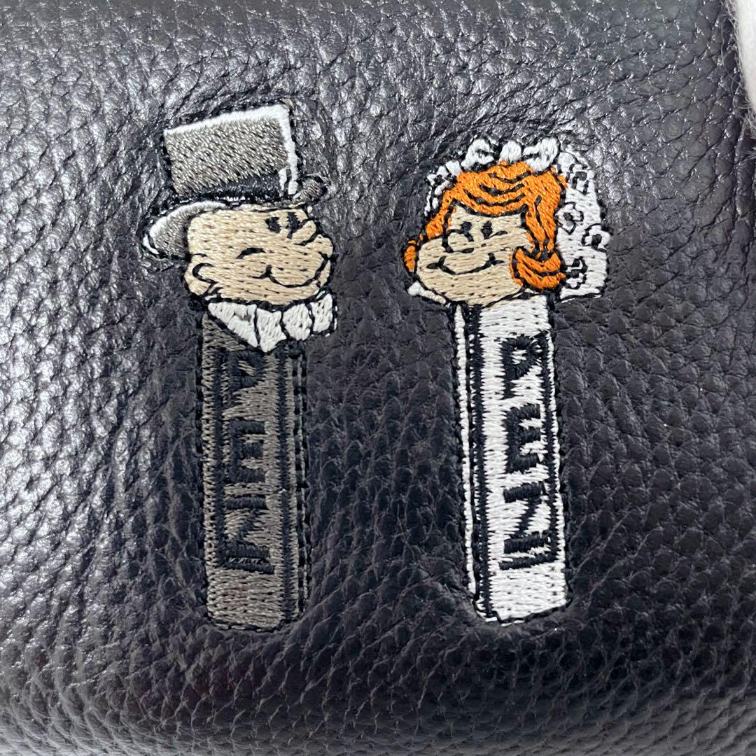 未使用✨イアパピヨネ PEZ ペッツ コラボ 本革 刺繍 二つ折り