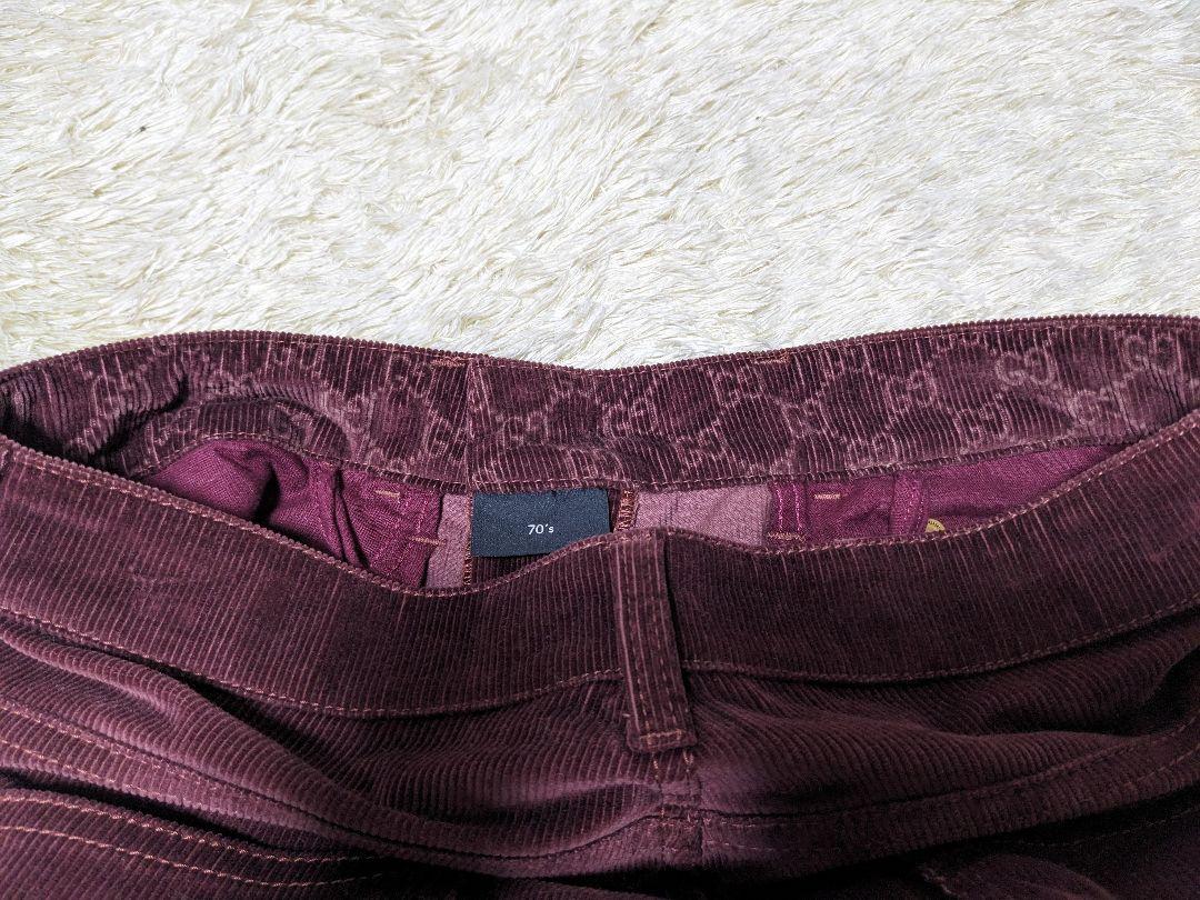 美品】GUCCI コーデュロイブーツカットパンツ フレアパンツ