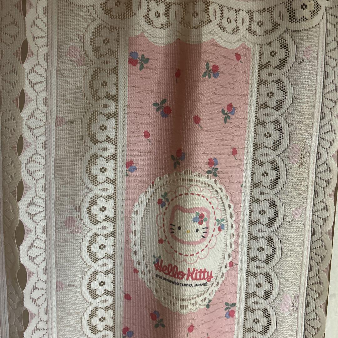 レトロ☆ハローキティ のれん カーテン レース 当時物