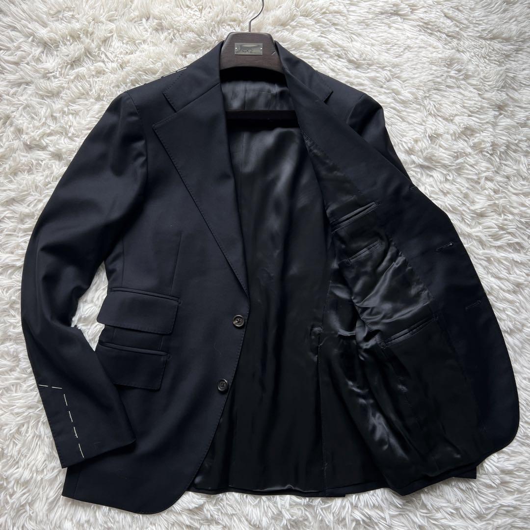 新品 ガブリエレパジーニ スリーピース 46 ブートニエール ハンガー ネイビー