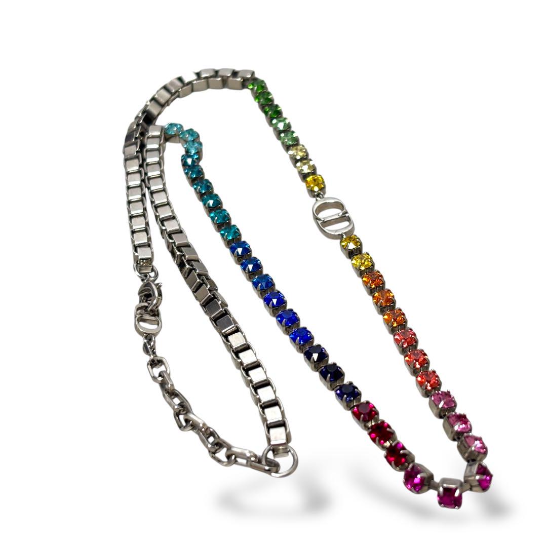 希少/美品　Dior ディオール　カラフル　レインボー　ネックレス