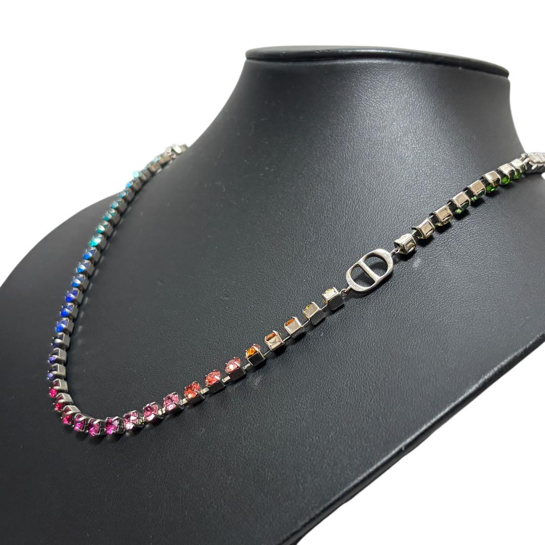希少/美品　Dior ディオール　カラフル　レインボー　ネックレス
