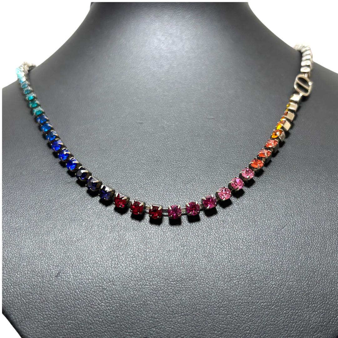 希少/美品　Dior ディオール　カラフル　レインボー　ネックレス