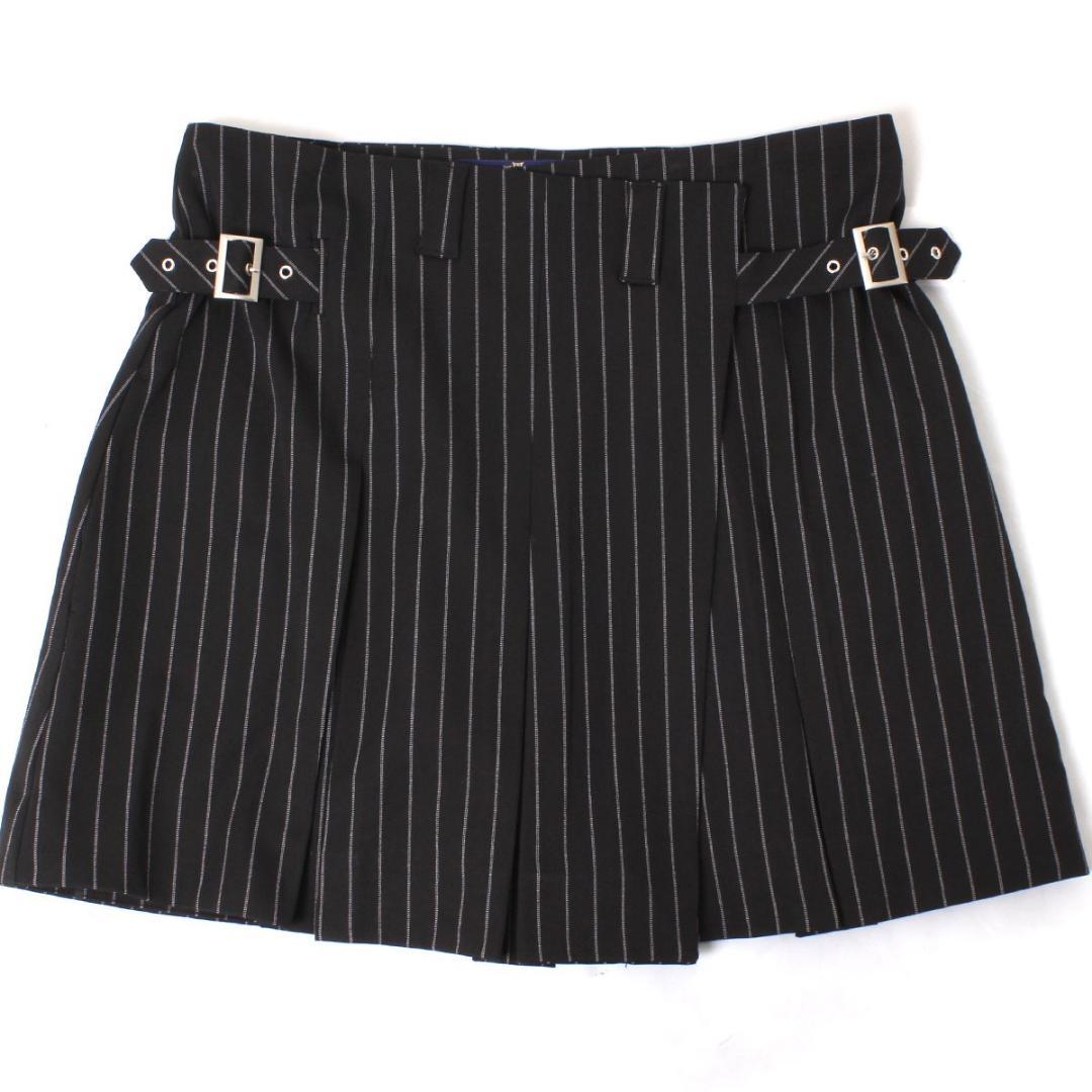 24ss SHIKITARI STRIPE WRAP SKIRT Short