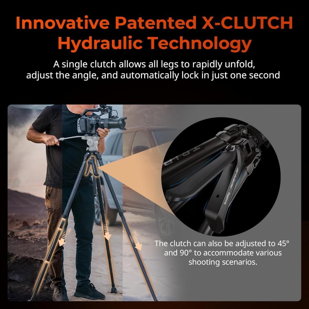 新品 SmallRig×Potato Jet 油圧カーボン三脚 SR4858