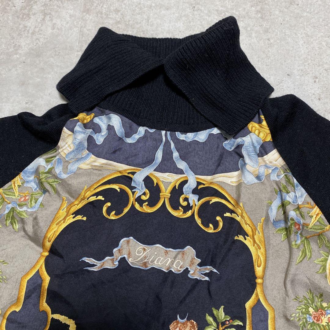 GUCCI グッチ ニット セーター シェリーライン サイズXL ブラック グリーン レッド ウール シルク 131652 美品 中古 61668 –  Casanova Vintage