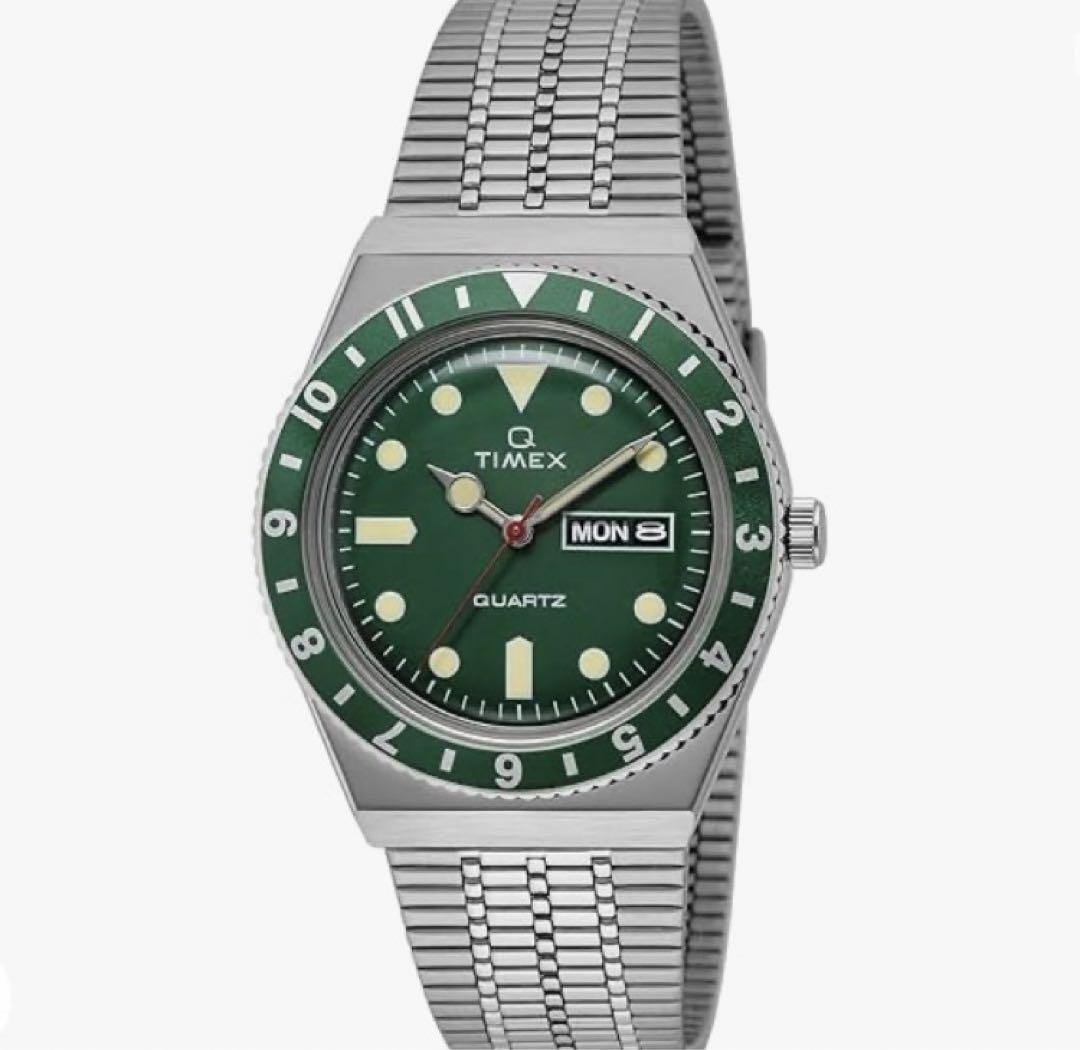 [TIMEX] 腕時計 タイメックス QTimex グリーン日本製ムーブメント