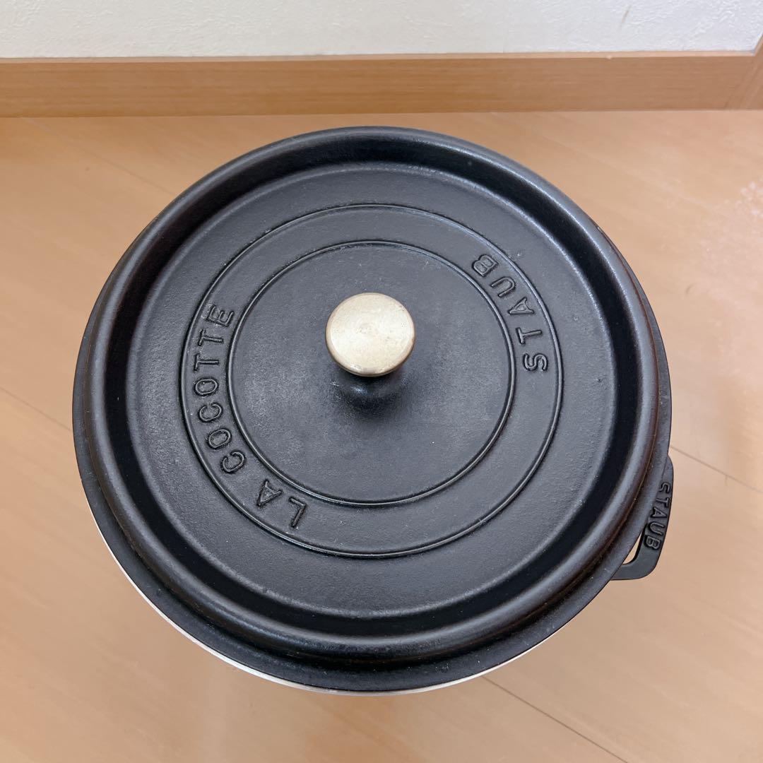 staub ピコ ココット ラウンド スチーマーセット　鍋　ストウブ【良品】26