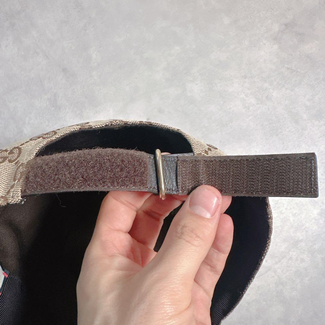 GUCCI グッチ GGキャンバス ベースボールキャップ シェリー ベージュ