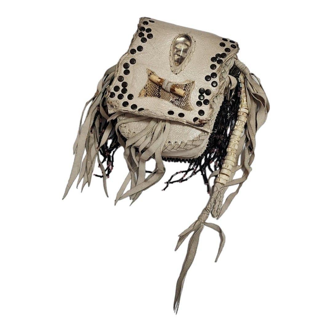 KMRii BEADS FRINGE WAIST BAG POUCH