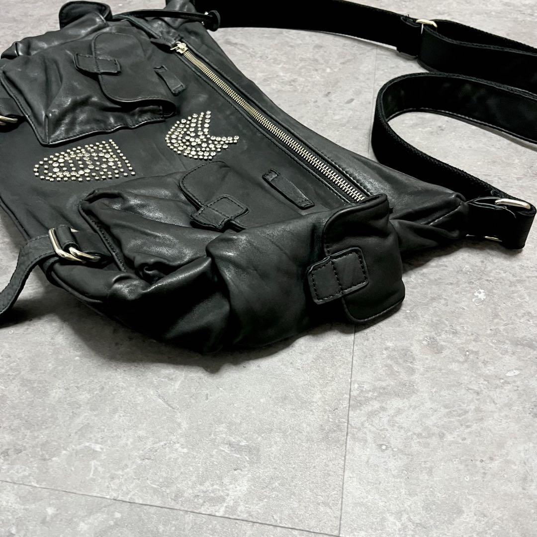 バッグ 00s archive shoulder bag studs gimmick