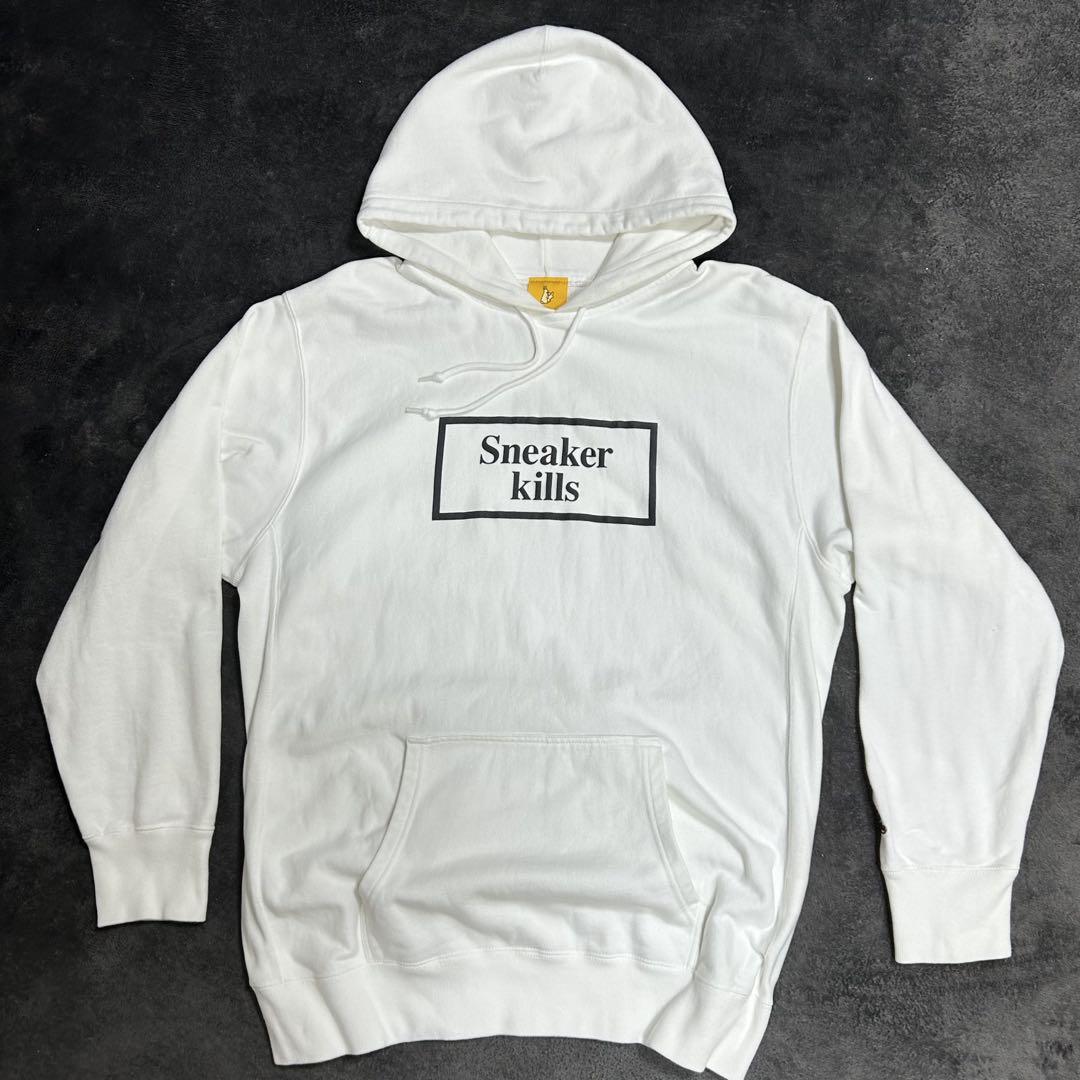 FR2 Sneaker kills プルオーバー　フード付きパーカー ホワイト