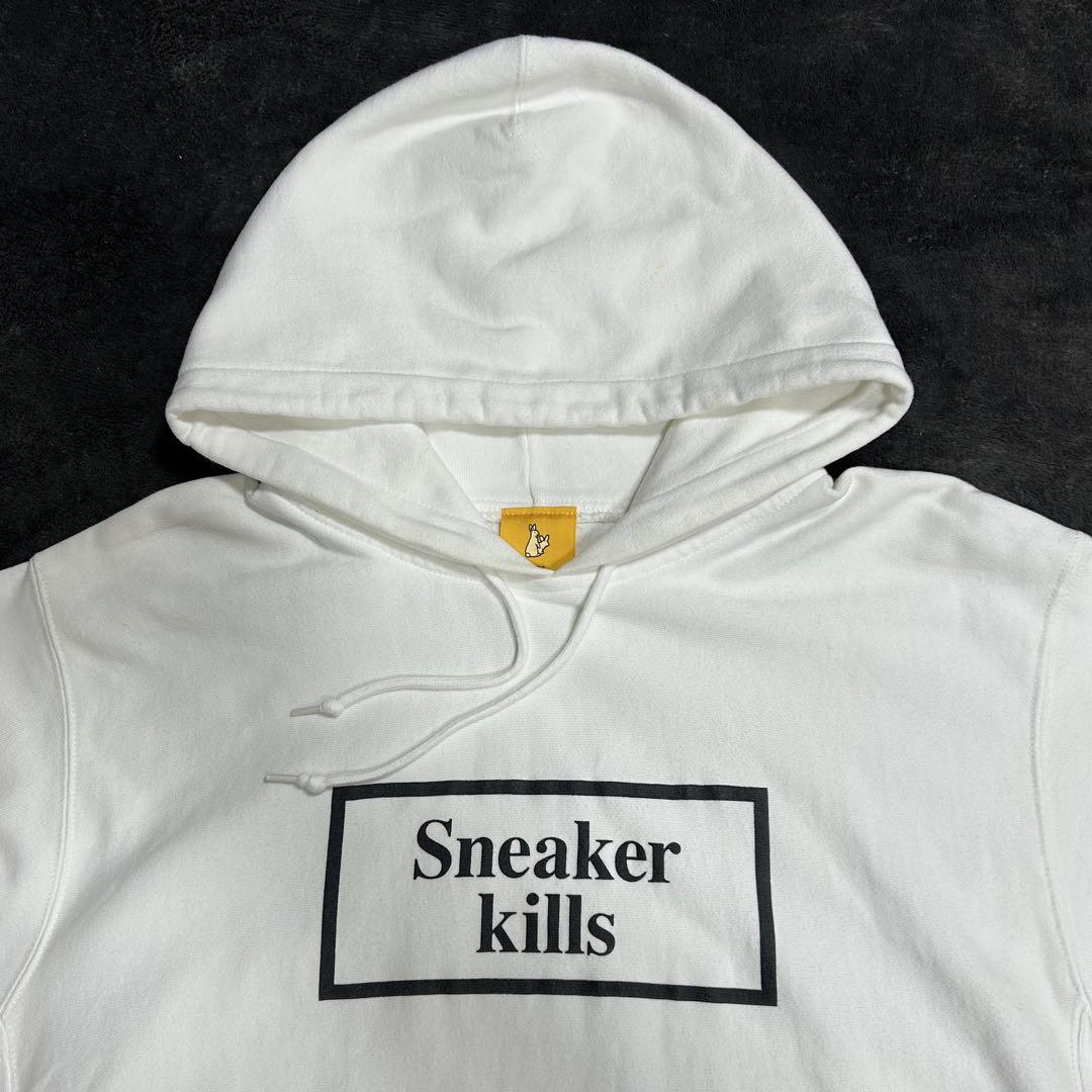 FR2 Sneaker kills プルオーバー　フード付きパーカー ホワイト