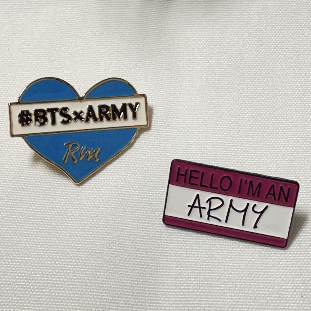 早割 リフト券 BTS×ARMY×RM メルカリ - 2点セット ピンバッジ K-POP・アジア