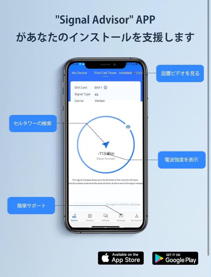 携帯電話信号増幅器