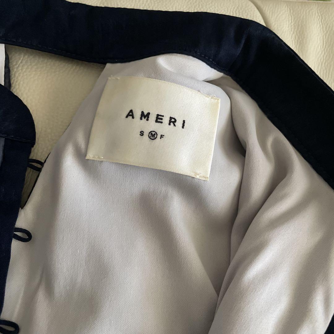 AMERI　 ELLA VEIL DRESS ネイビー