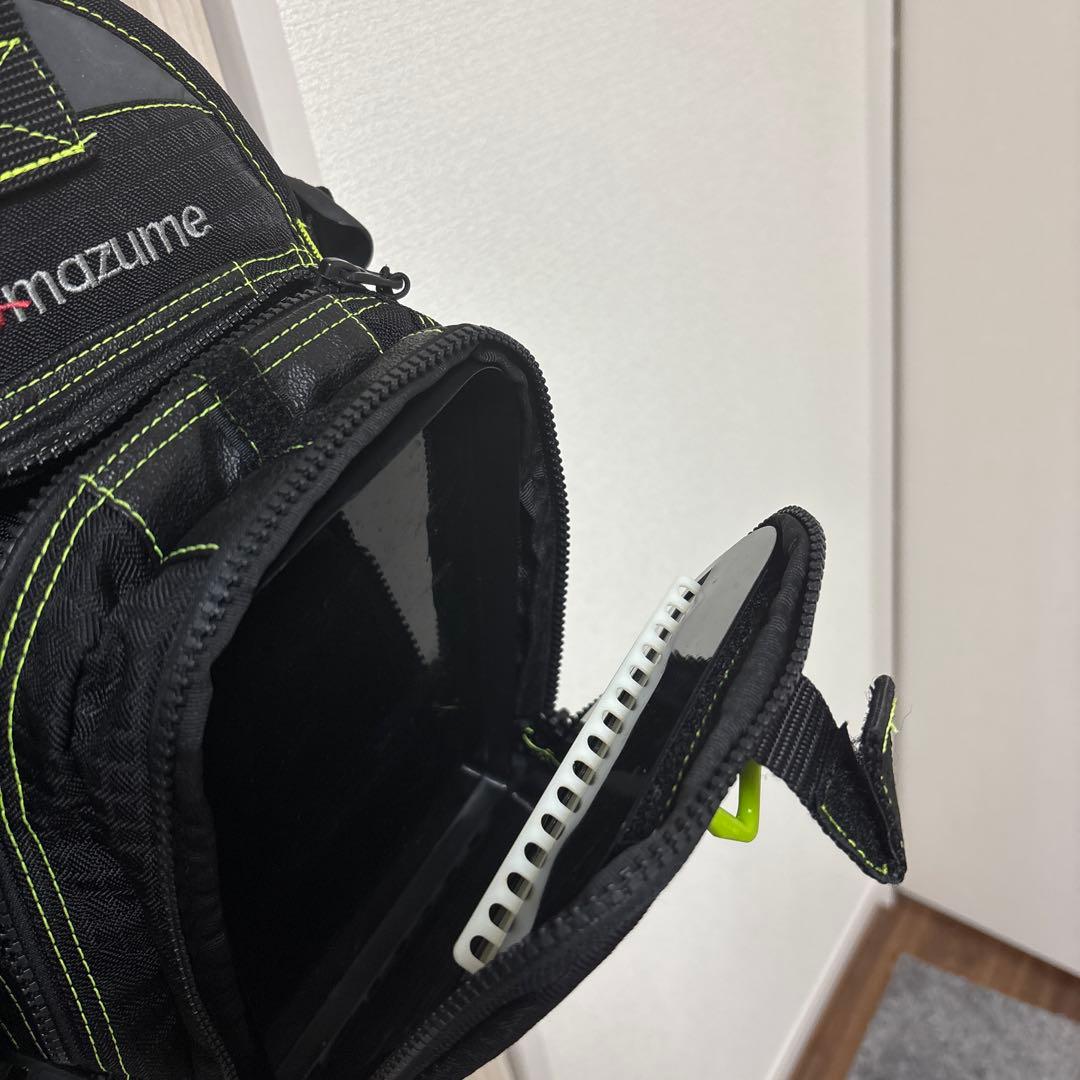 mazume フィッシングベスト ブラック/グリーン mazume フィッシングベスト 黒/黄緑 - ウェアお 得 な 通販 サイト