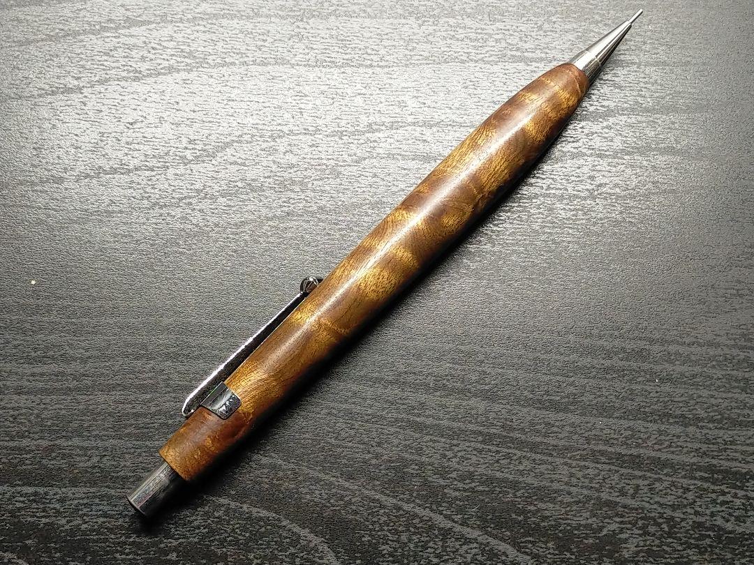 hbk手工房　マーブルウッド　シャーペン　木軸　杢軸