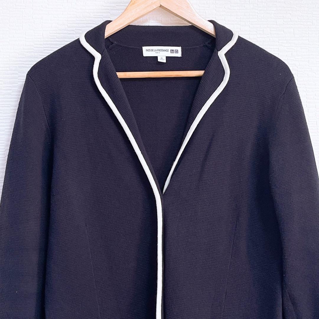 UNIQLO - UNIQLO ステンカラーコート ネイビー M レディースの