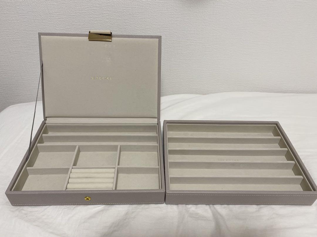 STACKERSジュエリーボックス　グレージュ 2段セット