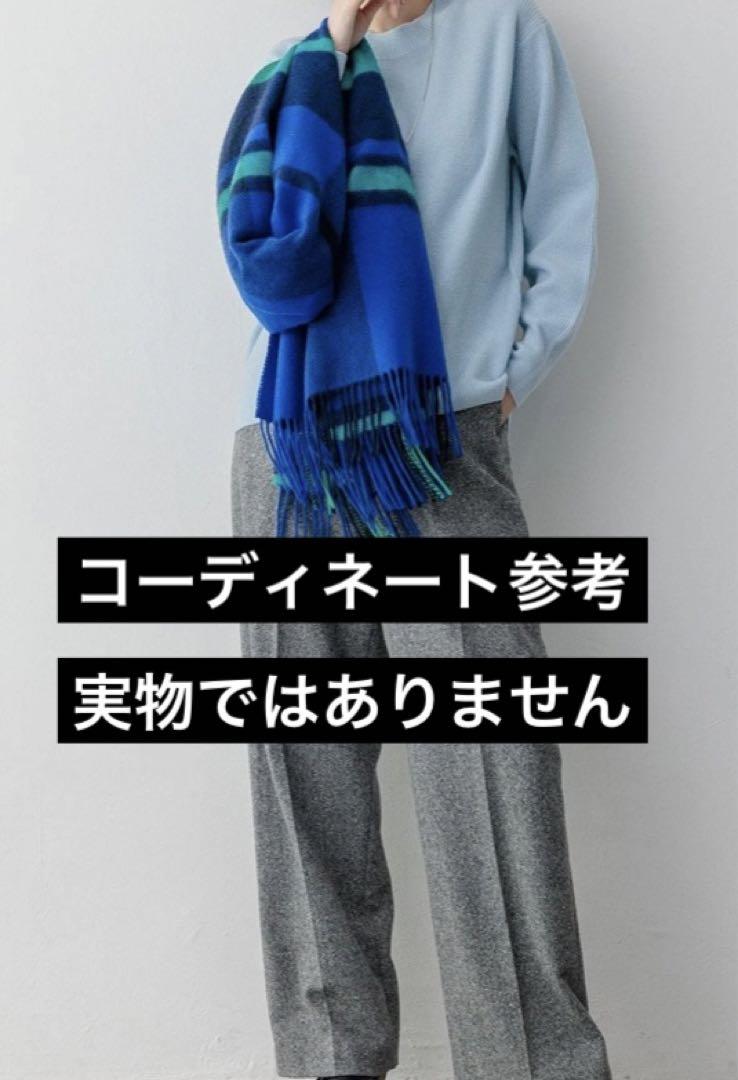 ◎ たろまるさま カシミヤ100％ 大判ストール マフラー ブルー チェック