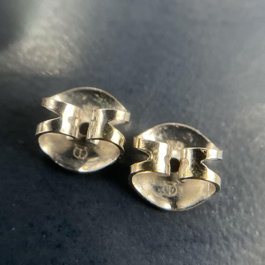 TASAKI 8.5mm アコヤ真珠 スワン留め具 K14WG ピアス 鑑別書