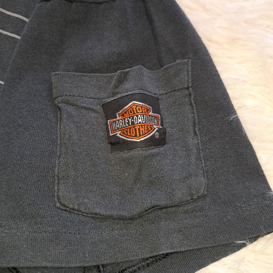 希少80s!! HARLEY-DAVIDSON ヴィンテージ 袖ポケット L