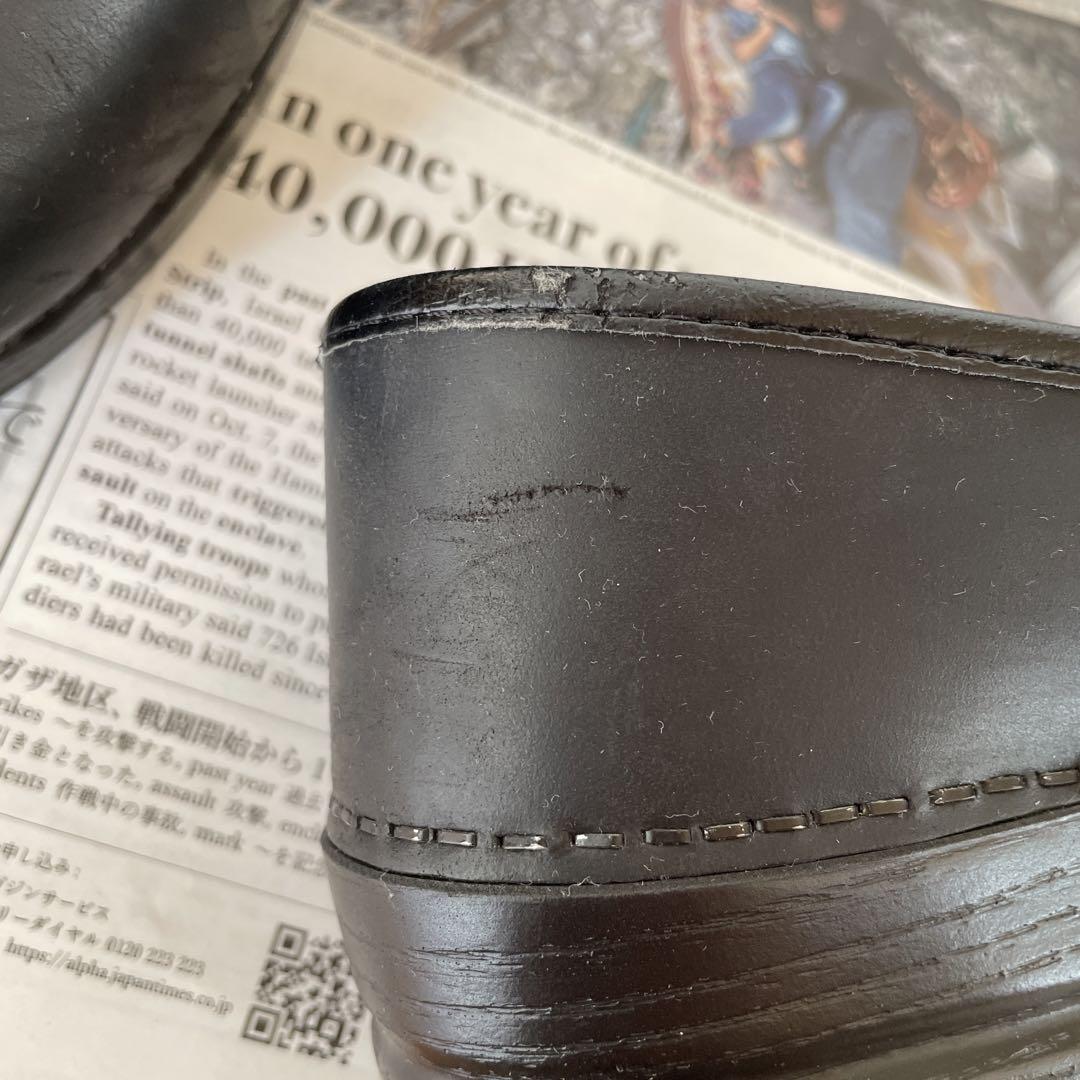 Dansko 黒 レザー シューズ 本体
