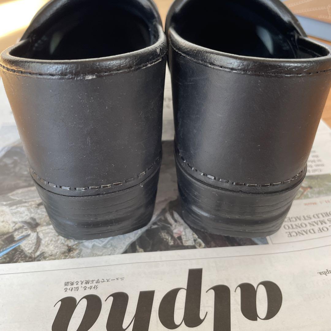 Dansko 黒 レザー シューズ 本体
