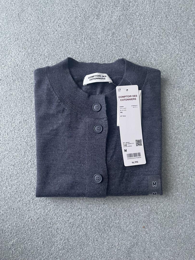 【完売品】UNIQLO メリノシルクカーディガン　シルク混 五分袖カーディガン 完売品】UNIQLO メリノシルクカーディガン シルク混 五分袖