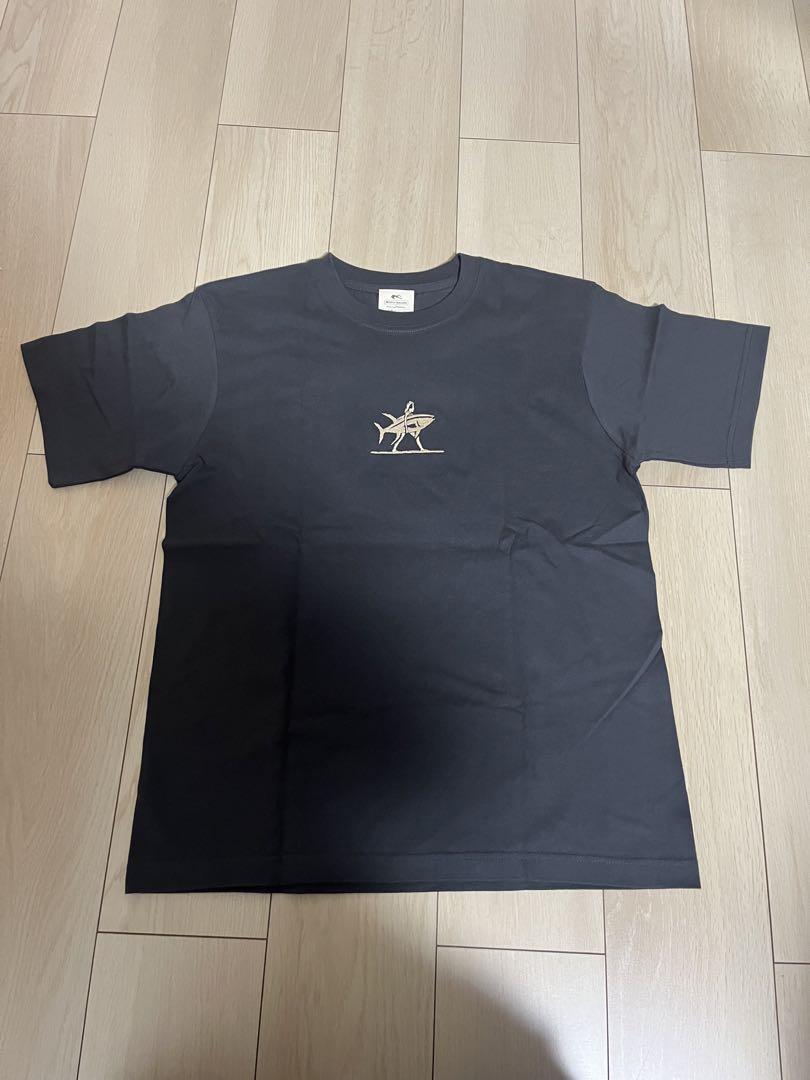 ネイビーアパレル 魚群tシャツ ブラック