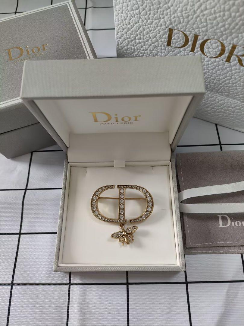 ✨美品✨ DIOR ゴールドラインストーンBee☆ブローチ